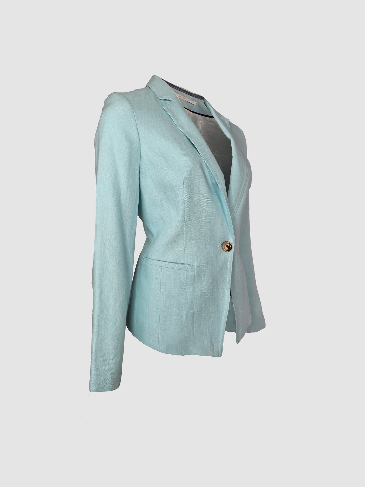 Saco Aqua de Lino  Con Boton