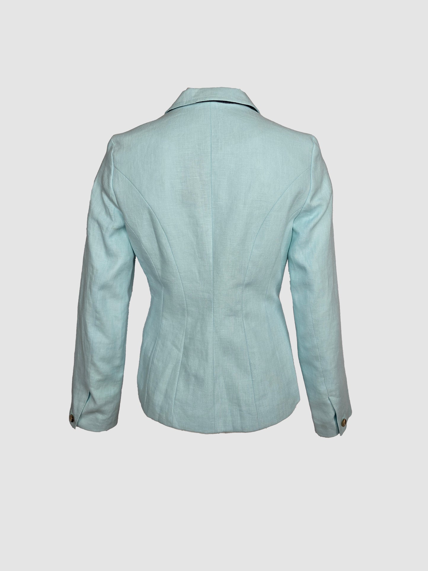 Saco Aqua de Lino  Con Boton