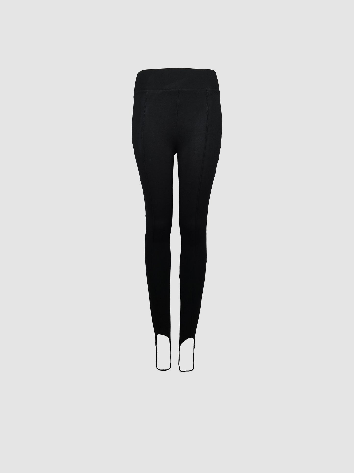 Leggings Negro Alforza y Estribos