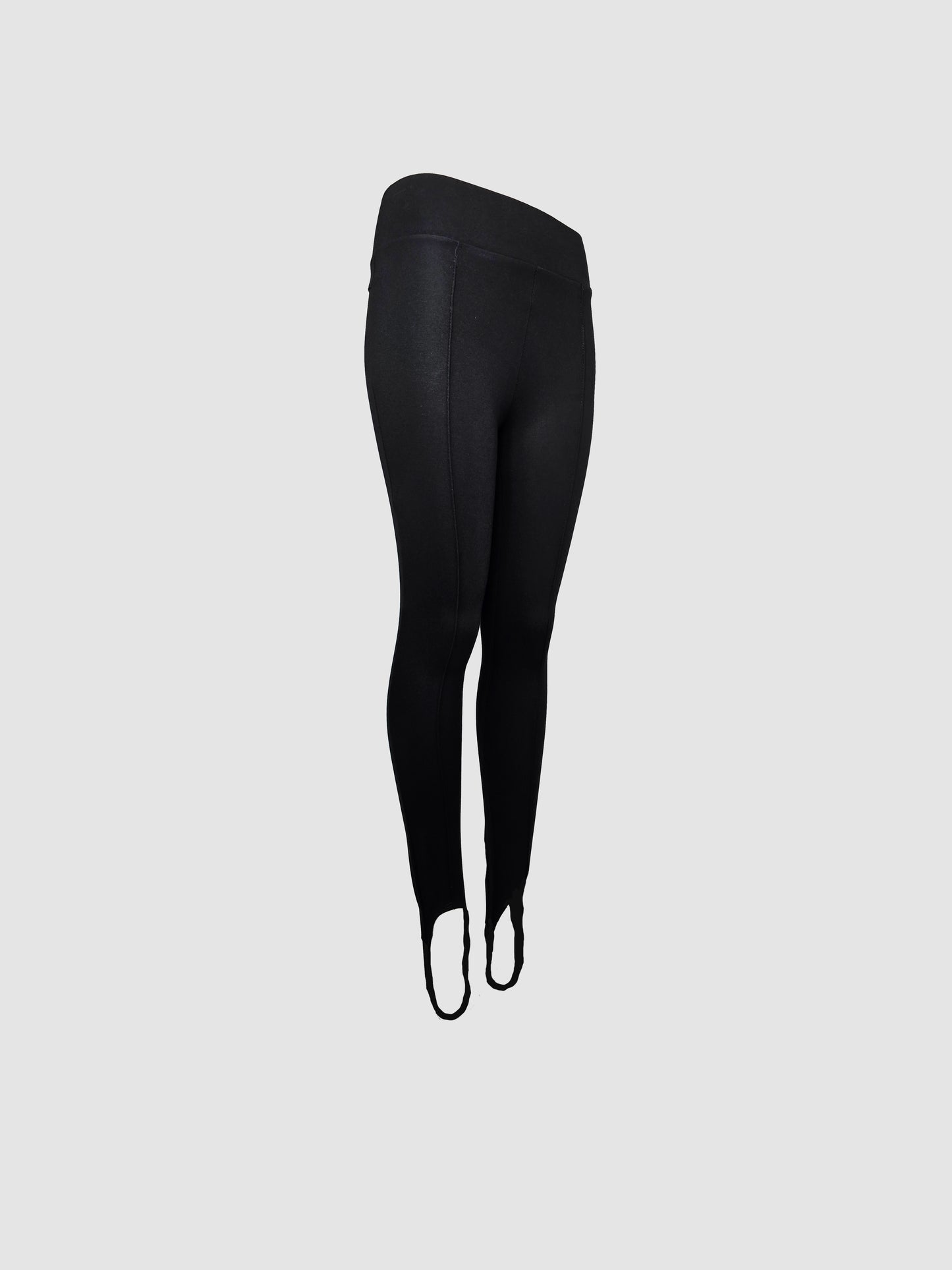 Leggings Negro Alforza y Estribos